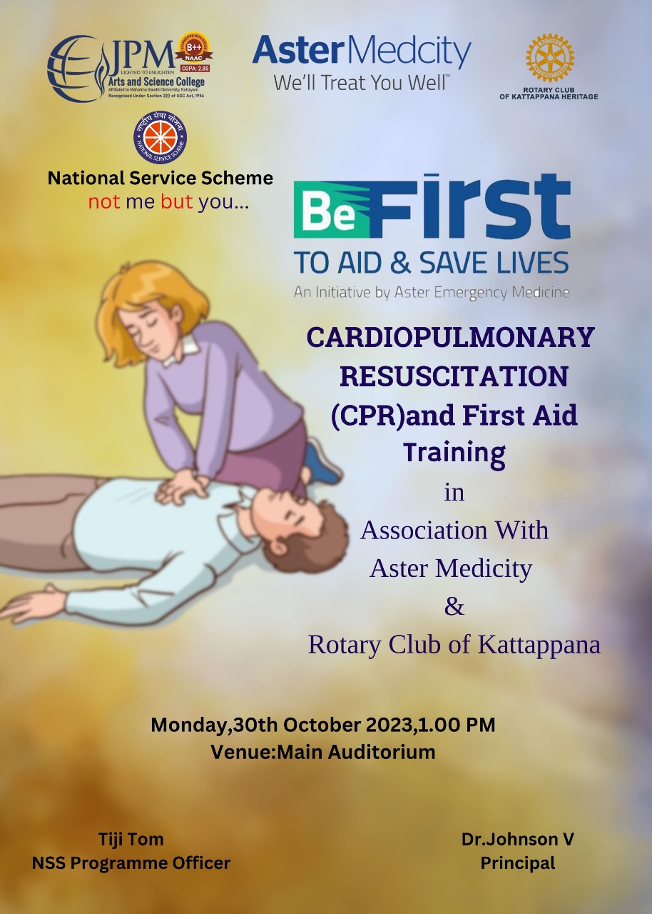 CARDIOPULMONARY RESUSCITATION (CPR) AND FIRST AID TRAINING